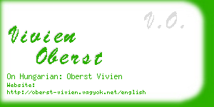 vivien oberst business card